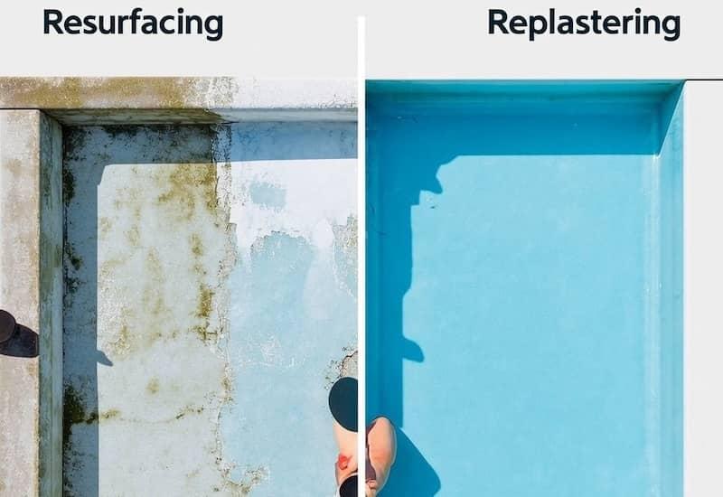 Replaster vs Resurface in Pools